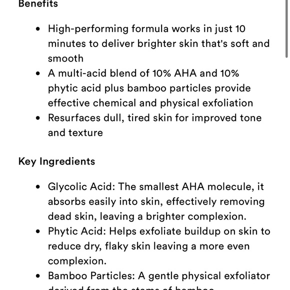 Full size New with Box Beautycounter Reflect Effect AHA Smoothing Facial Mask - Picture 5 of 8